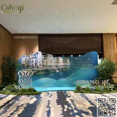 Bồn Cây Giả Treo Trần Trang Trí Quán Cafe