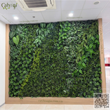 Thi Công Tường Cây Giả Khu Vực Canteen Nhà Máy Azbil Vietnam tại Hưng Yên