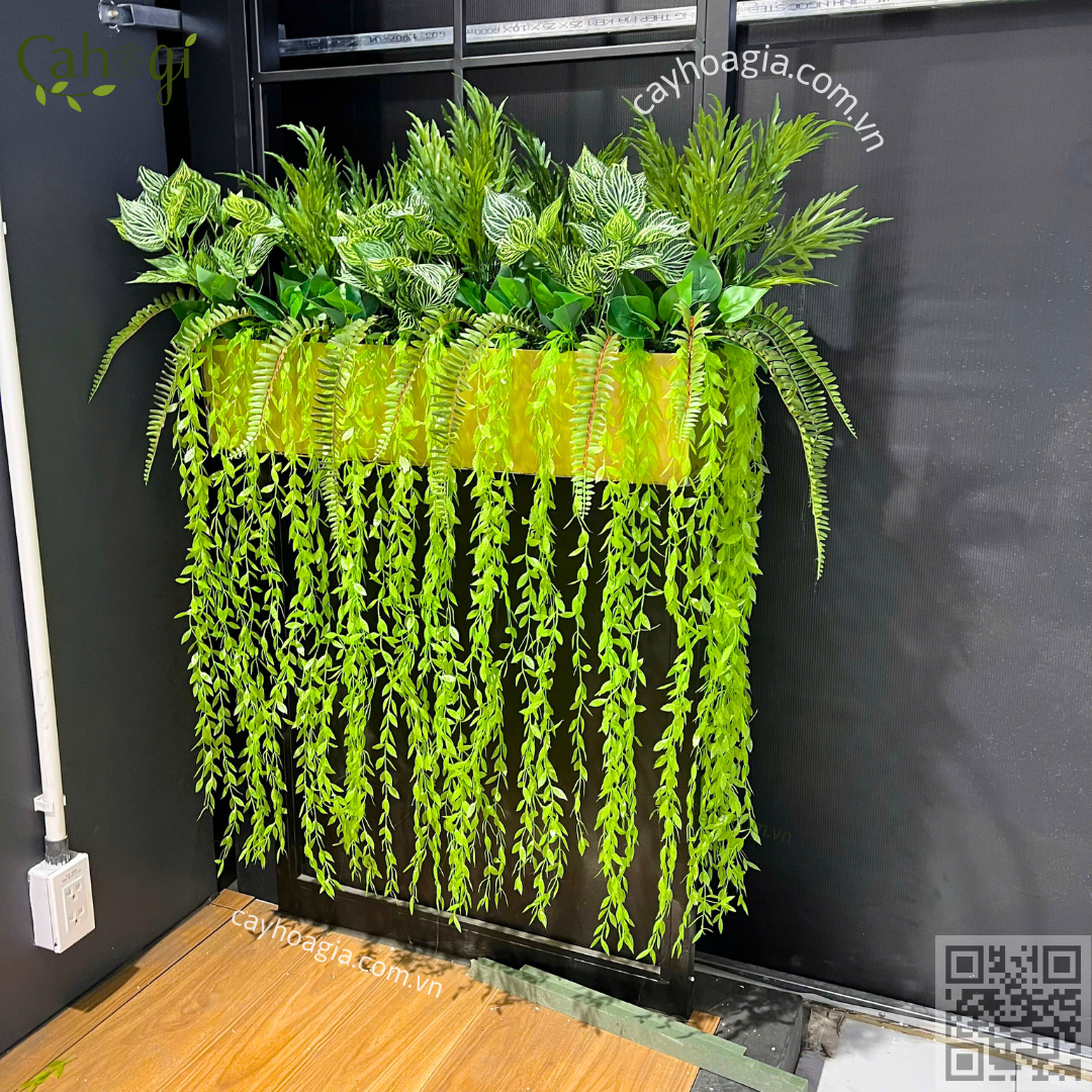 Thi Công Hộp Cây Giả Trang Trí Cửa Hàng Quần Áo Tại AEON Hưng Yên 2