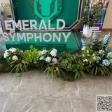 Thi Công Dàn Hoa Giả Trang Trí Văn Phòng Bán Hàng Emerald Symphony Hải Phòng