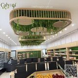 Thi Công Trần Cây Leo Giả Rủ Cho Cửa Hàng Nông Sản Sạch Tại Ninh Bình