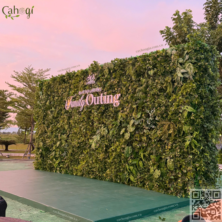 Thi Công Tường Cây Giả Cho Thuê Sự Kiện Ngày Hội Gia Đình Của Khu Đô Thị Sol Garden 1