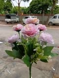 Hoa Giả-Hoa Mẫu Đơn 5 Bông 30Cm