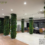 Thi Công Cột Cây Giả Tường Cây Giả Showroom Sàn Gỗ Tại Long Biên Hà Nội