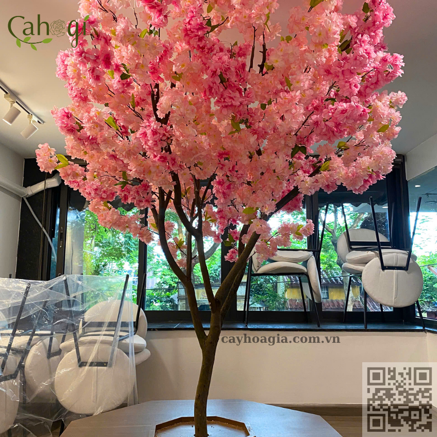 Thi Công Trang Trí Cây Hoa Giả Cho Quán Cafe 3