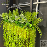 Thi Công Hộp Cây Giả Trang Trí Cửa Hàng Quần Áo Tại AEON Hưng Yên