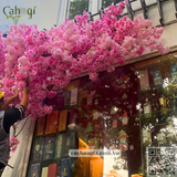 Thi Công Cây Hoa Đào Giả Cho Nhà Hàng Tôm Hùm