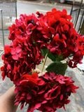 Hoa Giả- Cẩm Tú Cầu Vải 5 Bông 50cm