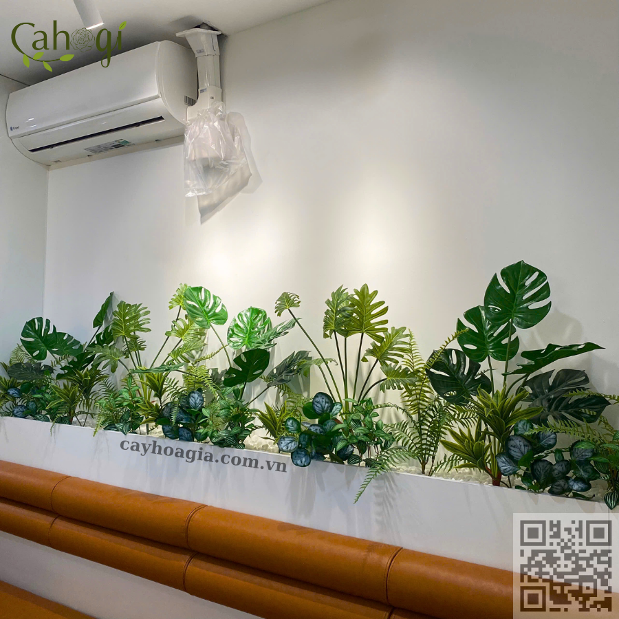 Thi Công Trang Trí Cây Hoa Giả Cho Quán Cafe 4