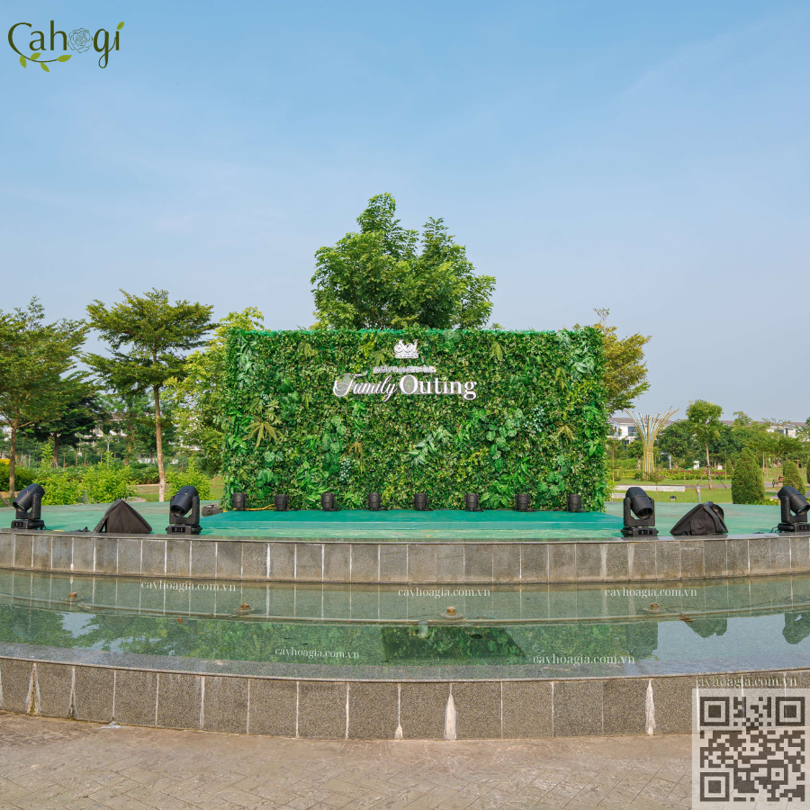 Thi Công Tường Cây Giả Cho Thuê Sự Kiện Ngày Hội Gia Đình Của Khu Đô Thị Sol Garden 4