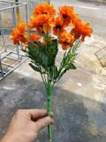 Hoa Giả-Hoa Thược Dược Vải 10 Bông 38Cm