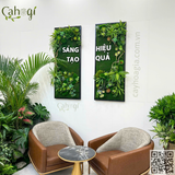 Thi Công Tranh Sen Đá Giả Trang Trí Văn Phòng