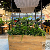 Thi Công Hộc Cây Giả – Decor Nhà Hàng Thai Market Vincom Mega Mall Smart City