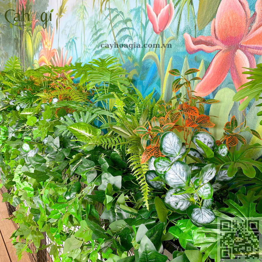 Thi Công Trang Trí Cây Hoa Giả Cho Quán Cafe 6