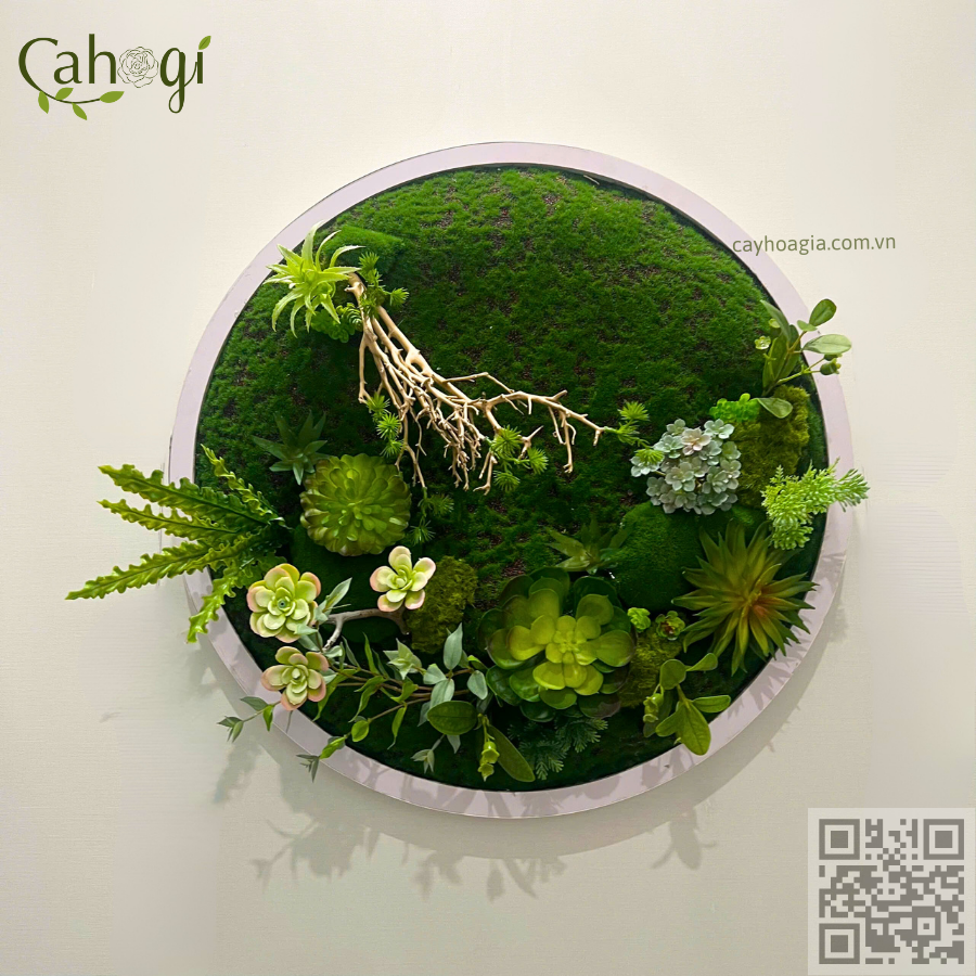 Thi Công Tranh Sen Đá Giả Trang Trí Văn Phòng