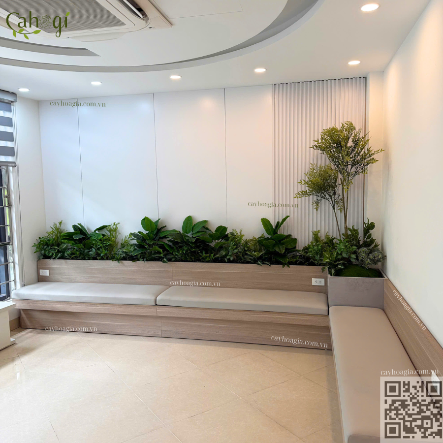 Thi Công Bốn Cây Giả Trang Trí Phòng Khám Nha Khoa Tại Hà Nội 4