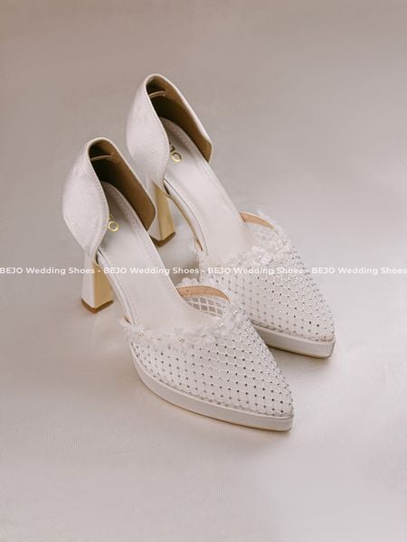  Giày cưới cao cấp BEJO WEDDING SHOSE- H78.9P. REN LƯỚI 