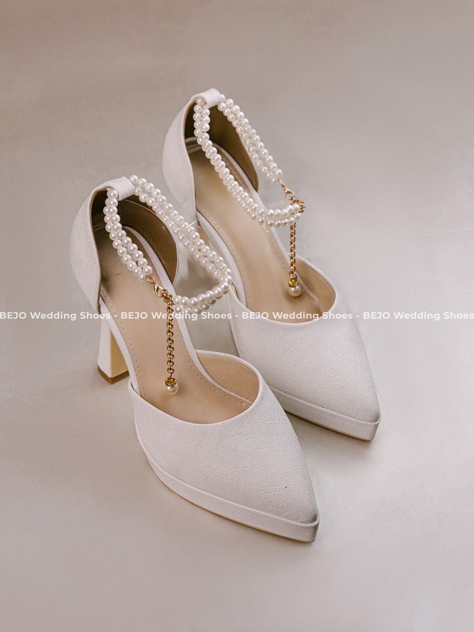  Giày cưới cao cấp BEJO WEDDING SHOSE- H78.DUP.2 VÒNG CỔ CHÂN 
