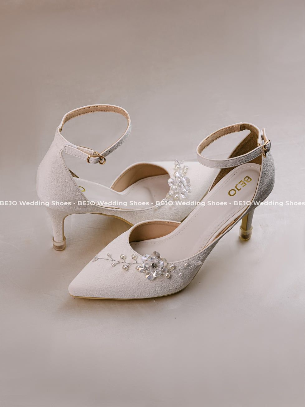  Giày cưới cao cấp BEJO WEDDING SHOSE- H70 HOA SEQUIN 