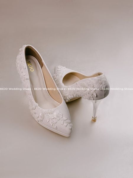  Giày cưới cao cấp BEJO WEDDING SHOSE- H93 REN DÂY 