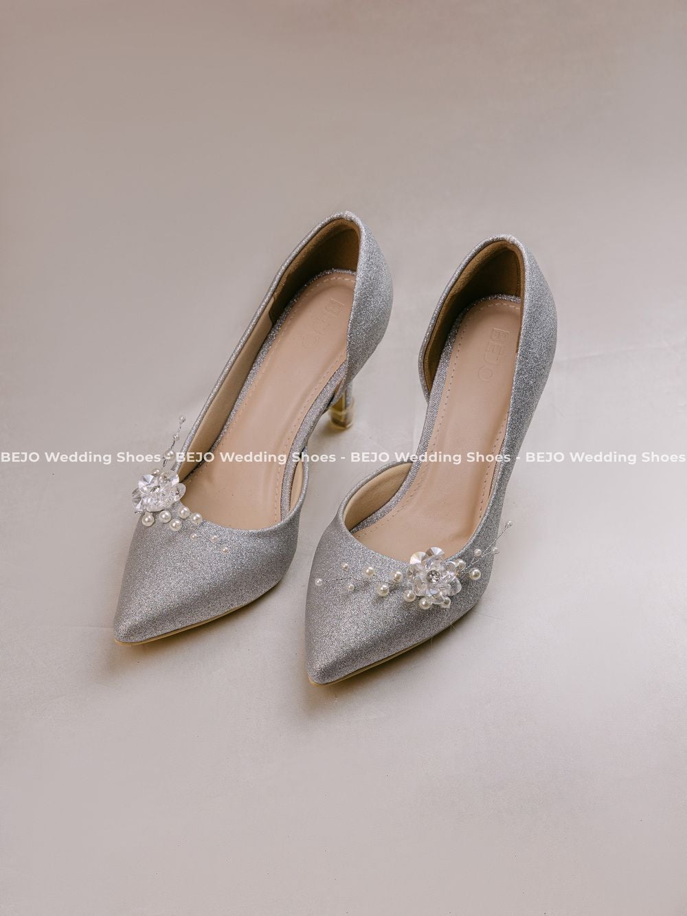  Giày cưới cao cấp BEJO WEDDING SHOSE- H51 HOA SEQUIN 