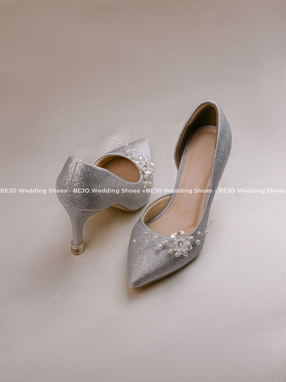 Giày cưới cao cấp BEJO WEDDING SHOSE- H51 HOA SEQUIN 