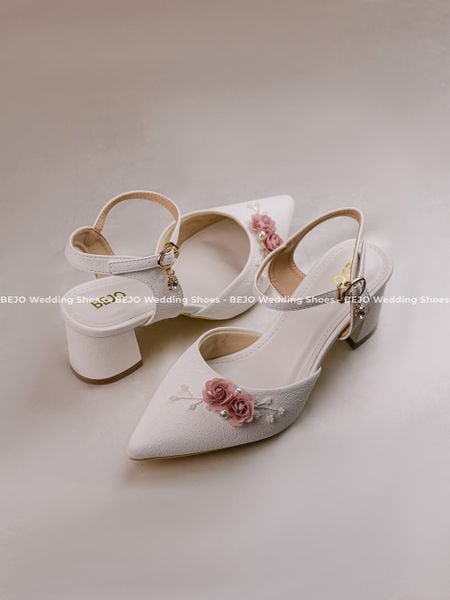  Giày cưới cao cấp BEJO WEDDING SHOSE- H78.7P.SANDAL 2 HOA HỒNG 