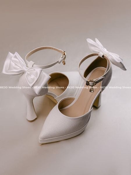  Giày cưới cao cấp BEJO WEDDING SHOSE- H78.DUP NƠ GÓT 