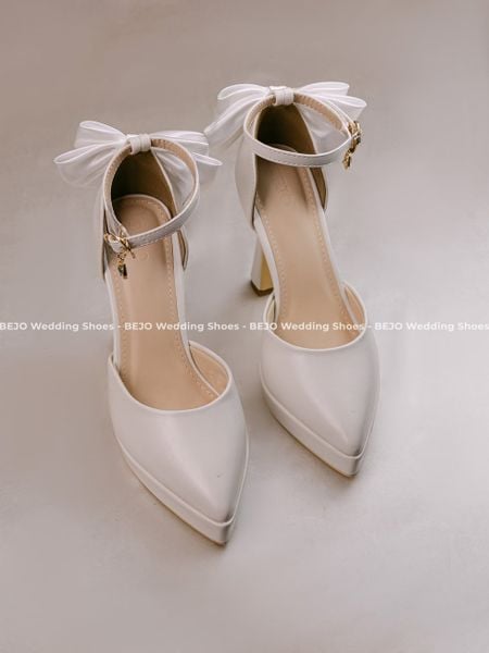  Giày cưới cao cấp BEJO WEDDING SHOSE- H78.DUP NƠ GÓT 