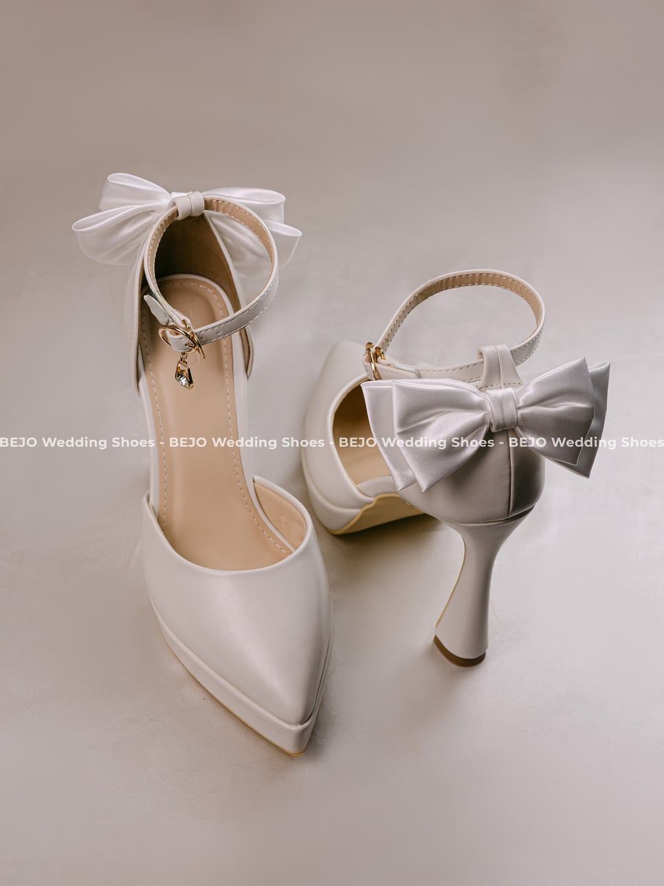  Giày cưới cao cấp BEJO WEDDING SHOSE- H78.DUP NƠ GÓT 