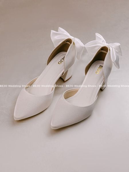  Giày cưới cao cấp BEJO WEDDING SHOSE- H78.7P NƠ GÓT 