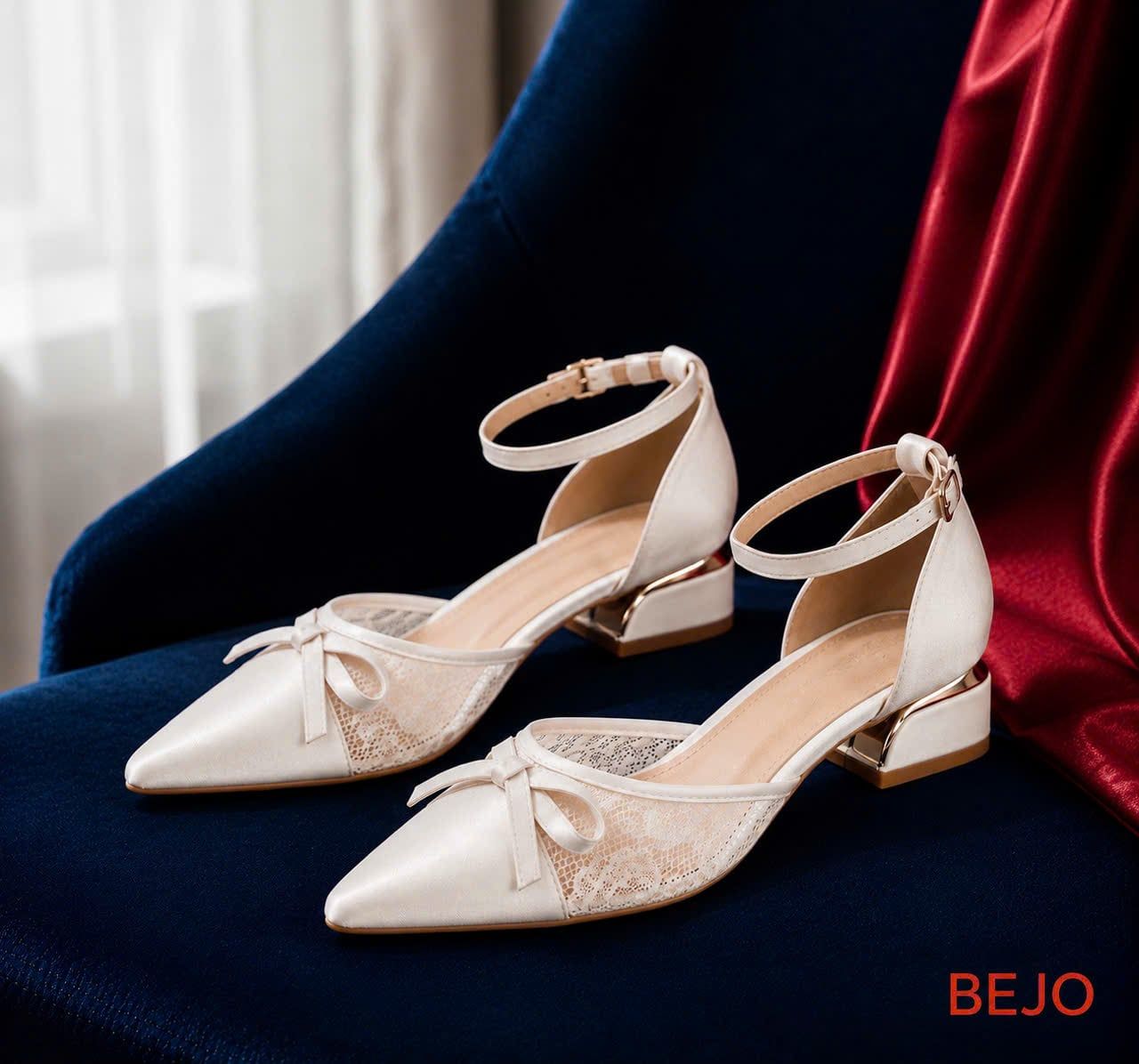  Giày cưới cao cấp BEJO WEDDING SHOSE- H78.3P phối ren 