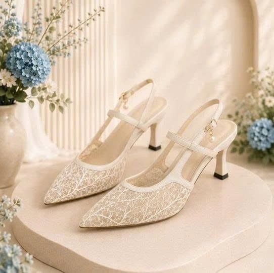  Giày cưới cao cấp BEJO WEDDING SHOSE- H102.REN cành cây, dây ngang 