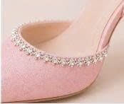  Giày cưới cao cấp BEJO WEDDING SHOSE hở sườn- H78.05 xoàn đá, Hồng Pastel 