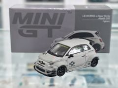 Xe mô hình Abarth 595 LB-WORKS x Abas Works Fighters 1:64 MiniGT