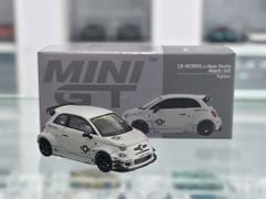 Xe mô hình Abarth 595 LB-WORKS x Abas Works Fighters 1:64 MiniGT