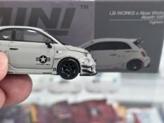 Xe mô hình Abarth 595 LB-WORKS x Abas Works Fighters 1:64 MiniGT