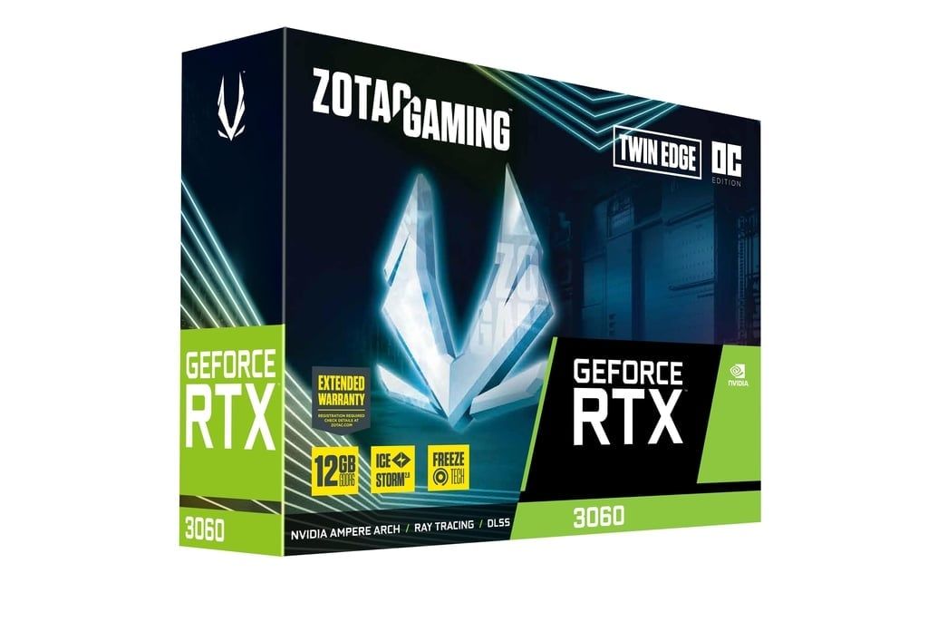  Card Màn Hình ZOTAC GAMING GeForce RTX 3060 Twin Edge 12G 