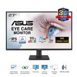  Màn Hình ASUS VA27AQ (27 inch - IPS - 2K - 75Hz - 1ms - Speaker) 
