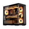  Vỏ case JONSBO D300 BLACK (mATX/Mid Tower/Màu ĐEN /Kính Cong) 