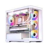  Vỏ case JONSBO D300 WHITE (mATX/Mid Tower/Màu Trắng /Kính Cong) 