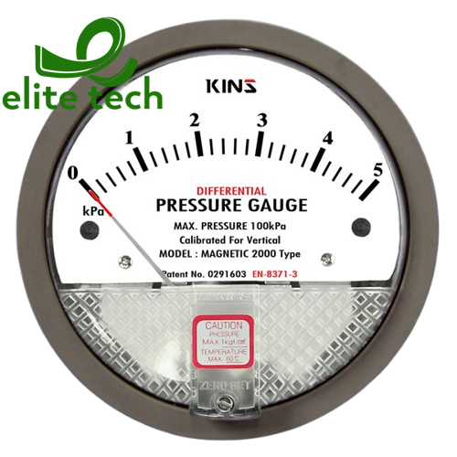 Đồng Hồ Áp Suất KINS Magnetic 2000 Differential Pressure Gauge