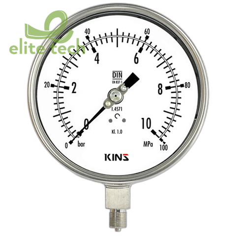 Đồng Hồ Áp Suất KINS SF-3020 160mm Solid Front Safety Pressure Gauge