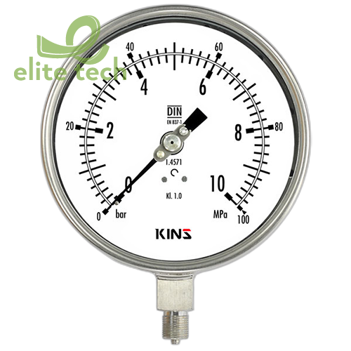 Đồng Hồ Áp Suất KINS SF-3020 160mm Solid Front Safety Pressure Gauge