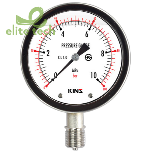 Đồng Hồ Áp Suất KINS SS-3070 Liquid Filled Pressure Gauge
