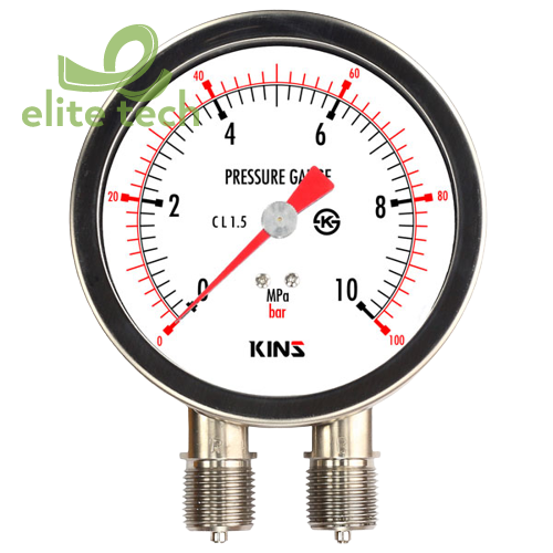Đồng Hồ Áp Suất KINS SS-3090 Duplex Pressure Gauge