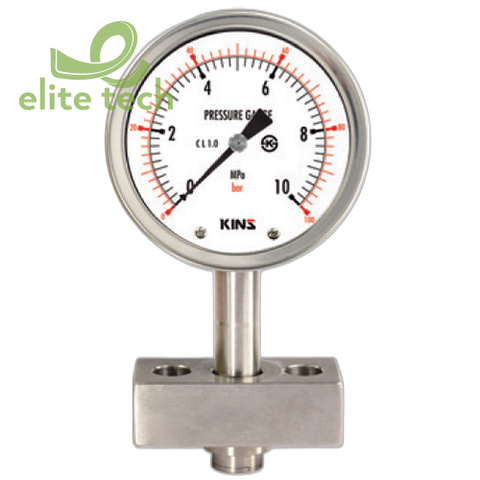 Đồng Hồ Áp Suất KINS SS-3135 SS-3136 Sanitary Pressure Gauge