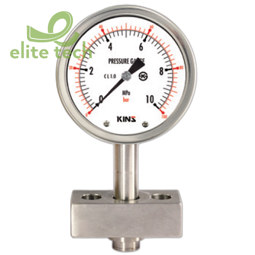 Đồng Hồ Áp Suất KINS SS-3135 SS-3136 Sanitary Pressure Gauge
