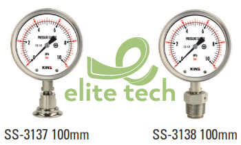 Đồng Hồ Áp Suất KINS SS-3137 SS-3138 Sanitary Pressure Gauge