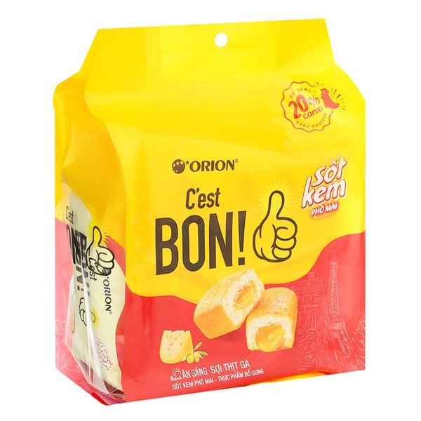  Bánh ăn sáng Orion C'est Bon sợi thịt gà vị phô mai gói 101,5g 